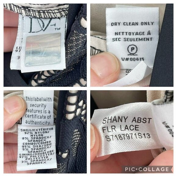 Diane Von Furstenberg Shany Abstract Floral Lace Black Sleeveless Jumpsuit 2 - Picture 11 of 11